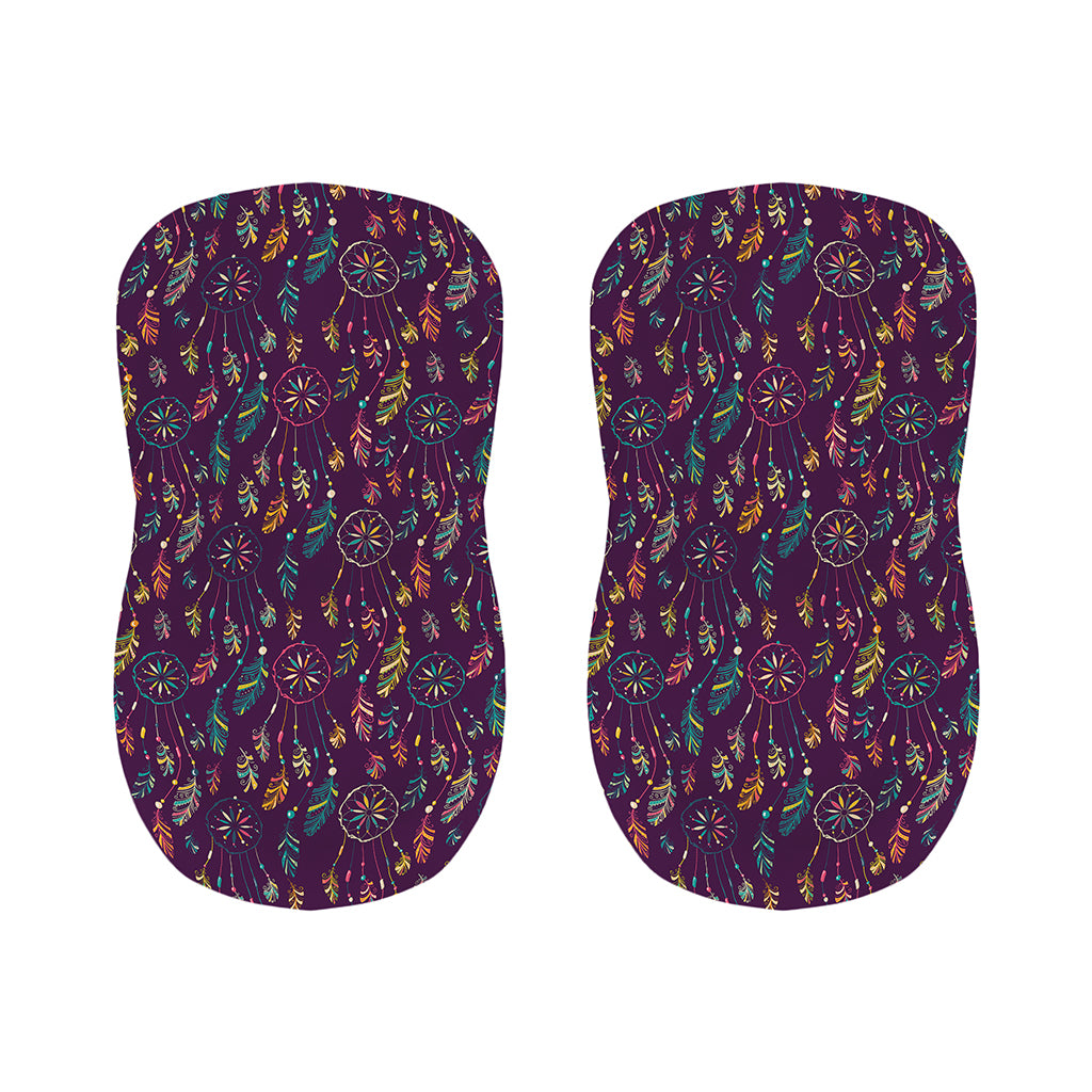 Purple Bohemian Dream Catcher Print Bar Stool Covers