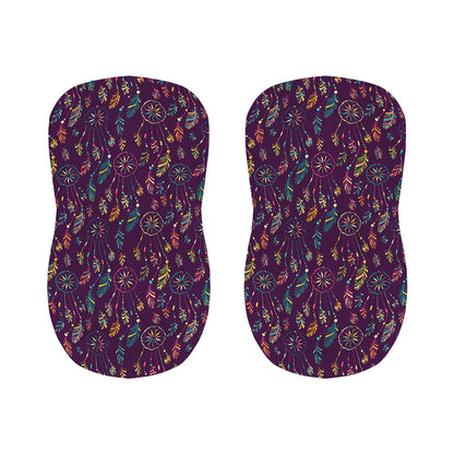 Purple Bohemian Dream Catcher Print Bar Stool Covers