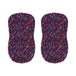 Purple Bohemian Dream Catcher Print Bar Stool Covers