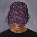 Purple Bohemian Dream Catcher Print Baseball Cap