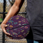 Purple Bohemian Dream Catcher Print Basketball