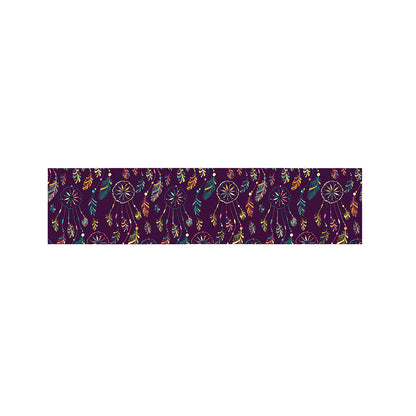 Purple Bohemian Dream Catcher Print Bed Runner