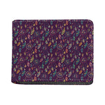 Purple Bohemian Dream Catcher Print Bifold Wallet