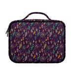 Purple Bohemian Dream Catcher Print Briefcase Bible Bag