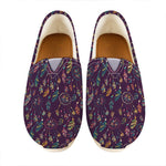 Purple Bohemian Dream Catcher Print Casual Shoes
