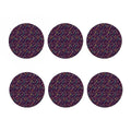 Purple Bohemian Dream Catcher Print Coaster Set