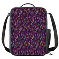 Purple Bohemian Dream Catcher Print Crossbody Lunch Bag