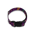 Purple Bohemian Dream Catcher Print Dog Collar
