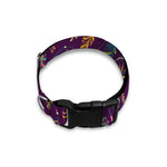 Purple Bohemian Dream Catcher Print Dog Collar