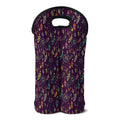 Purple Bohemian Dream Catcher Print Double Neoprene Wine Tote