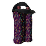 Purple Bohemian Dream Catcher Print Double Neoprene Wine Tote