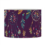Purple Bohemian Dream Catcher Print Drum Lamp Shade