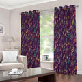 Purple Bohemian Dream Catcher Print Extra Wide Grommet Curtains