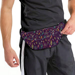 Purple Bohemian Dream Catcher Print Fanny Pack