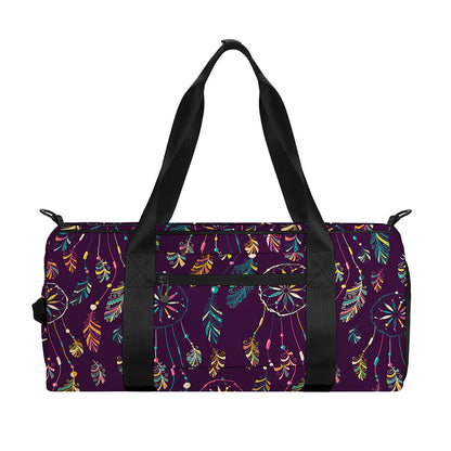 Purple Bohemian Dream Catcher Print Gym Bag