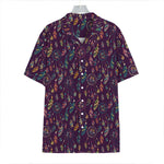 Purple Bohemian Dream Catcher Print Hawaiian Shirt