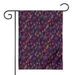 Purple Bohemian Dream Catcher Print House Flag