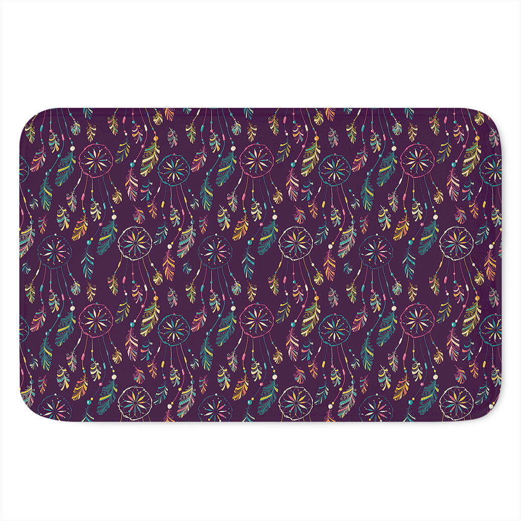 Purple Bohemian Dream Catcher Print Indoor Door Mat