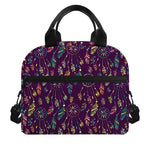 Purple Bohemian Dream Catcher Print Insulated Lunch Bag