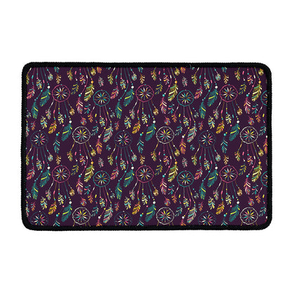 Purple Bohemian Dream Catcher Print Kitchen Mat