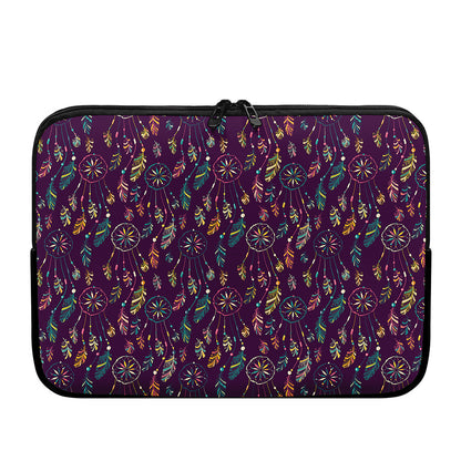Purple Bohemian Dream Catcher Print Laptop Sleeve