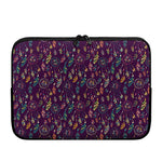 Purple Bohemian Dream Catcher Print Laptop Sleeve