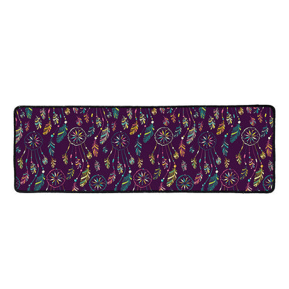 Purple Bohemian Dream Catcher Print Long Kitchen Mat