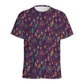 Purple Bohemian Dream Catcher Print Men's Athletic T-Shirt