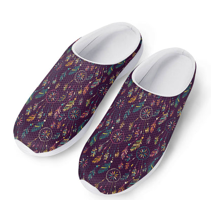Purple Bohemian Dream Catcher Print Mesh Casual Shoes