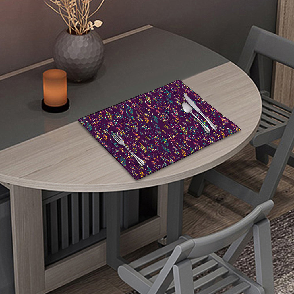 Purple Bohemian Dream Catcher Print Placemat