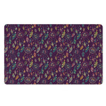 Purple Bohemian Dream Catcher Print Polyester Doormat