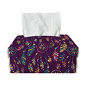 Purple Bohemian Dream Catcher Print Rectangle Tissue Box Cover