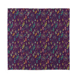 Purple Bohemian Dream Catcher Print Silk Bandana