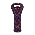 Purple Bohemian Dream Catcher Print Single Neoprene Wine Tote