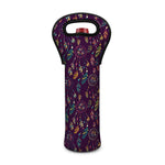 Purple Bohemian Dream Catcher Print Single Neoprene Wine Tote