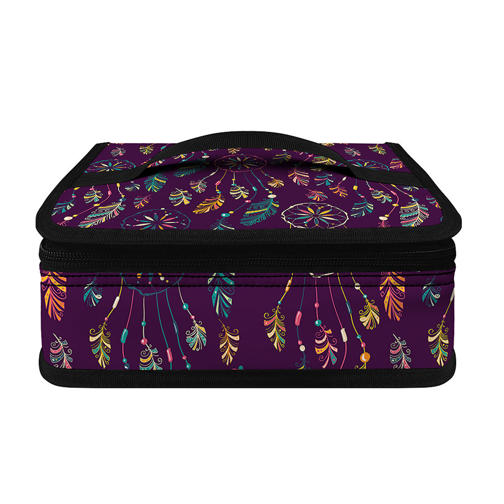 Purple Bohemian Dream Catcher Print Small Lunch Bag