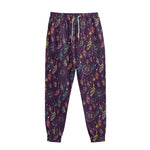 Purple Bohemian Dream Catcher Print Sweatpants