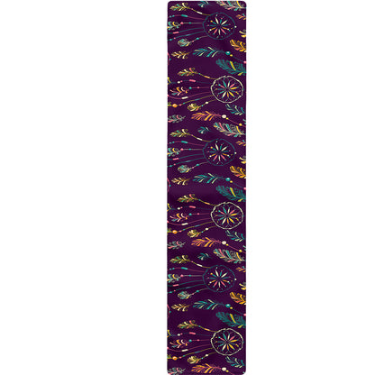 Purple Bohemian Dream Catcher Print Table Runner