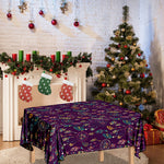 Purple Bohemian Dream Catcher Print Tablecloth