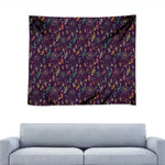 Purple Bohemian Dream Catcher Print Tapestry