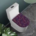 Purple Bohemian Dream Catcher Print Toilet Lid Cover
