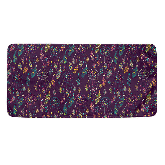 Purple Bohemian Dream Catcher Print Towel