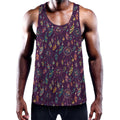 Purple Bohemian Dream Catcher Print Men's Workout Tank Top