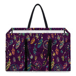 Purple Bohemian Dream Catcher Print Utility Tote Bag