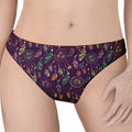 Purple Bohemian Dream Catcher Print Women's Thong