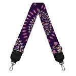 Purple Bohemian Mandala Pattern Print Bag Strap