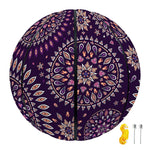 Purple Bohemian Mandala Pattern Print Basketball
