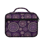 Purple Bohemian Mandala Pattern Print Briefcase Bible Bag
