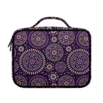 Purple Bohemian Mandala Pattern Print Briefcase Bible Bag