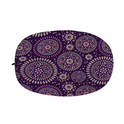 Purple Bohemian Mandala Pattern Print Car Side Mirror Covers